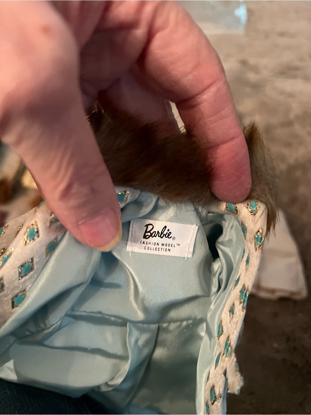 Barbie “Continental Holiday” Light Blue Coat & Pastel Outfit Set - Picture 3 of 4
